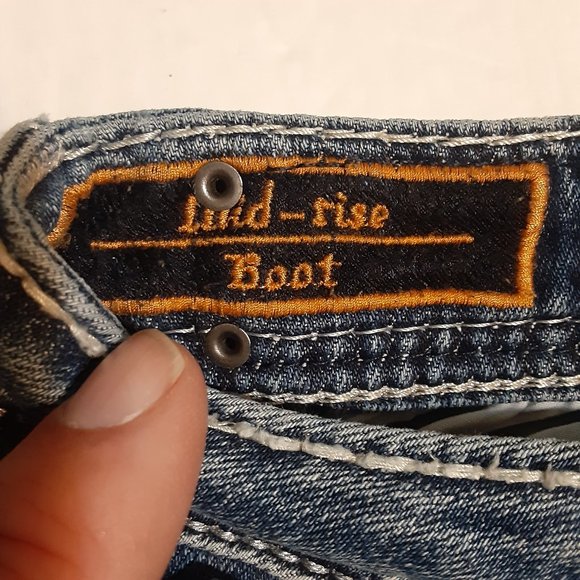 Rock Revival Women's Signy Mid Rise Boot Jeans in size 25 - Picture 6 of 10